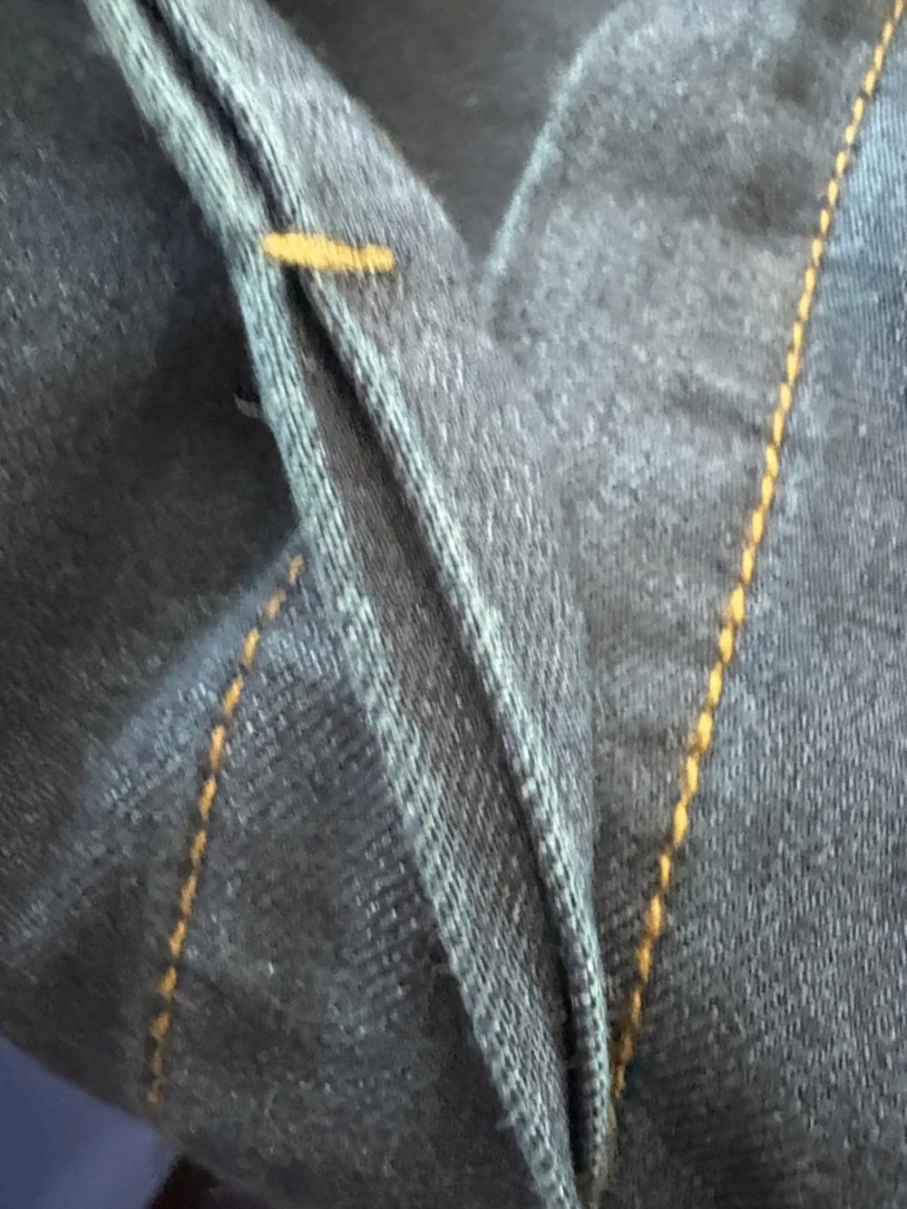 Women's Dark Blue Puff Sleeve Denim Top - Picture 8 of 8